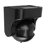 PIR-rörelsesensor Maclean, infraröd, IP44, svart med svart skärm, räckvidd 12 m, max. belastning 300/1200 W, MCE358 B/B