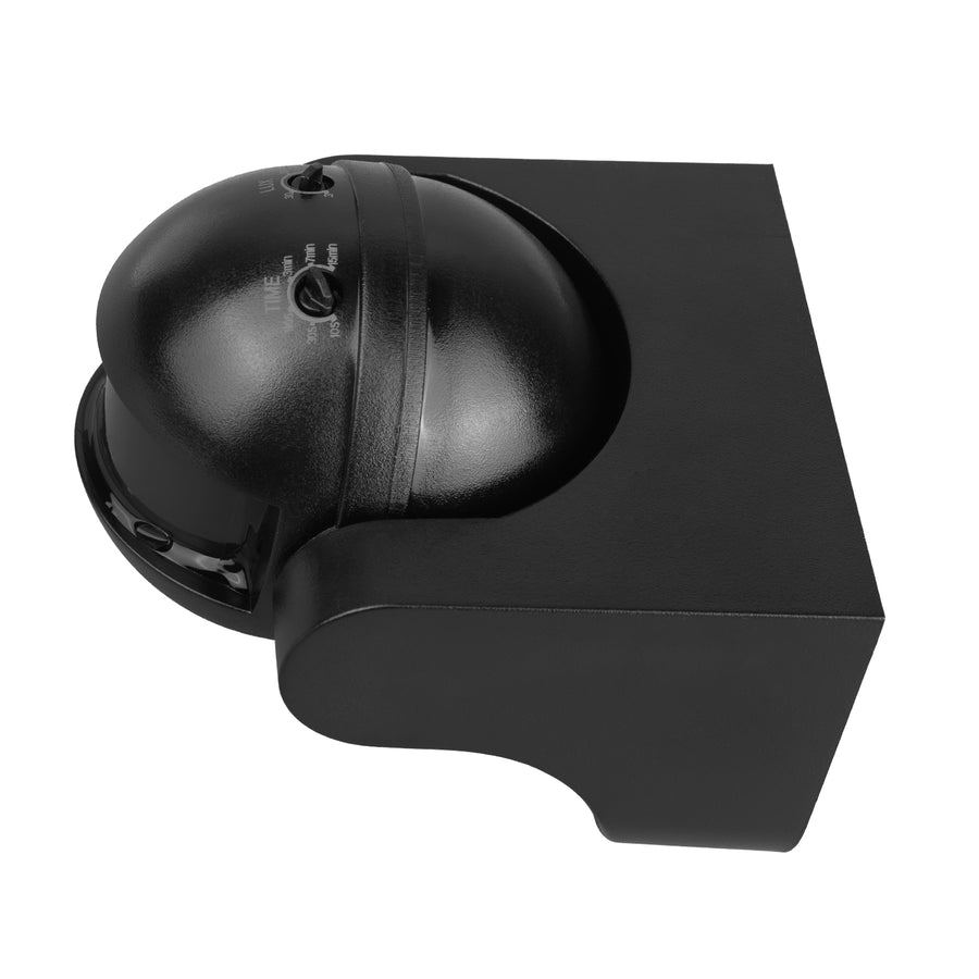 PIR-rörelsesensor Maclean, infraröd, IP44, svart med svart skärm, räckvidd 12 m, max. belastning 300/1200 W, MCE358 B/B