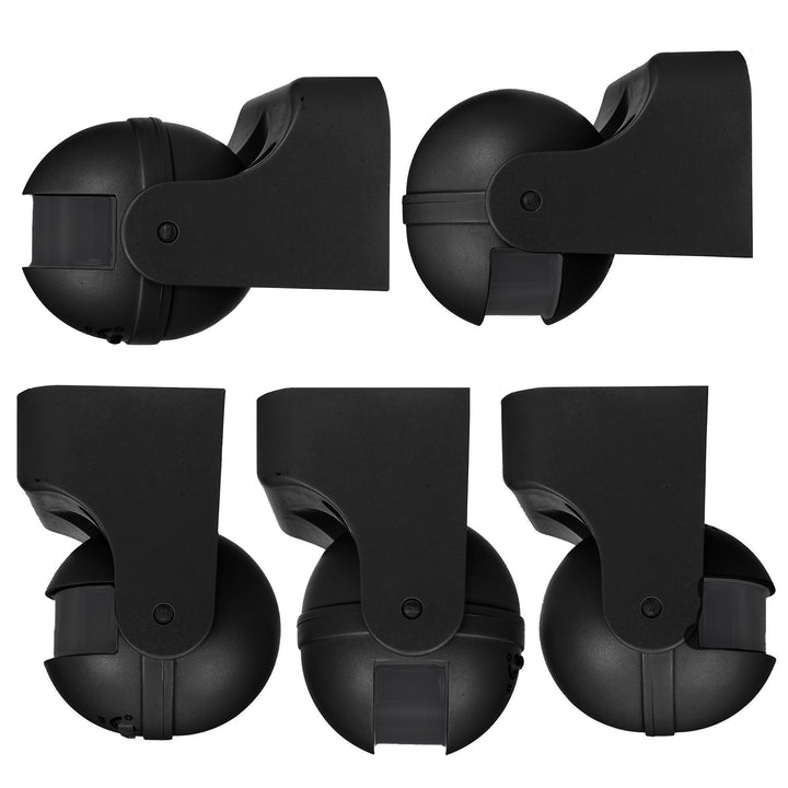 PIR-rörelsesensor Maclean, infraröd, IP44, svart med svart skärm, räckvidd 12 m, max. belastning 300/1200 W, MCE358 B/B