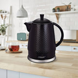 Maestro keramisk vattenkokare, 1,5 liter, 1500W, svart, MR069 UK-kontakt