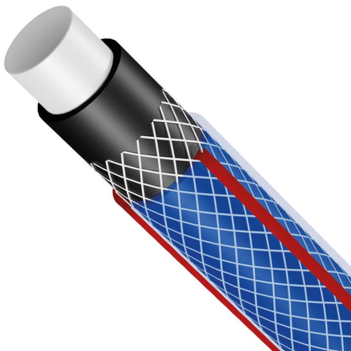 Vartco Ljusblå 3/4" 100m 4-lagers 22 bar trädgårdsslang