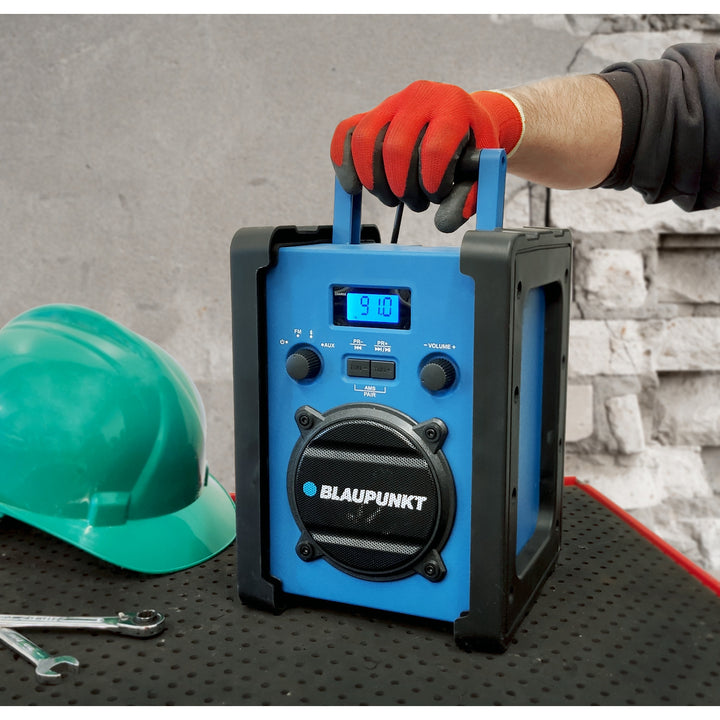 Blaupunkt bärbar radio, Bluetooth, AUX, LCD-display, PP30 Jobsite