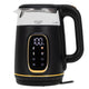 Adler vattenkokare i glas 1,7L, Svart och guld, Temperaturkontroll, LED-display, AD 1305 bg