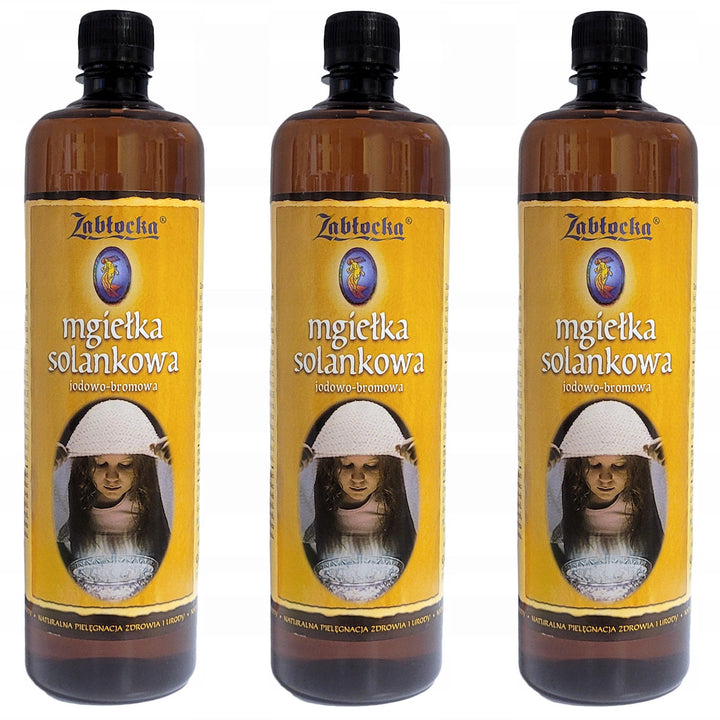 3x Zablocka Salt Mist 950ml för inandning i inhalatorer