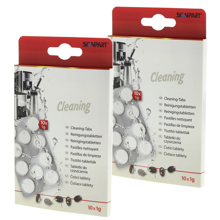 Rengöringstabletter för kaffemaskiner, 10 st, universal, Scanpart, 2-pack