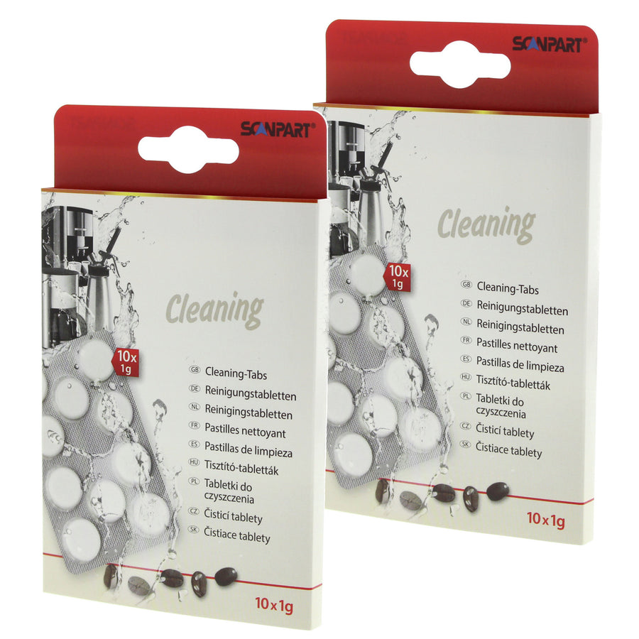 Rengöringstabletter för kaffemaskiner, 10 st, universal, Scanpart, 2-pack