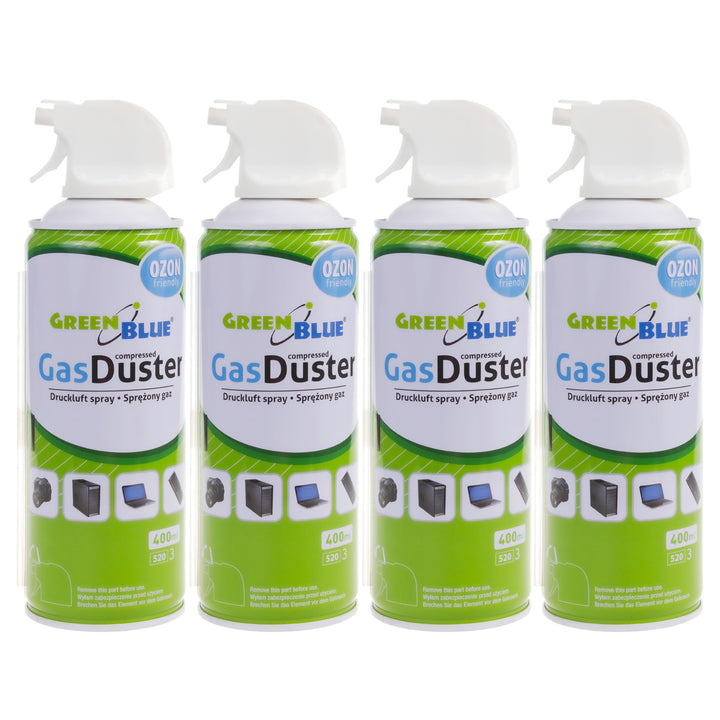 Tryckluft GreenBlue GB400 400ml pistolförstoftare - pistolspray, 4 st