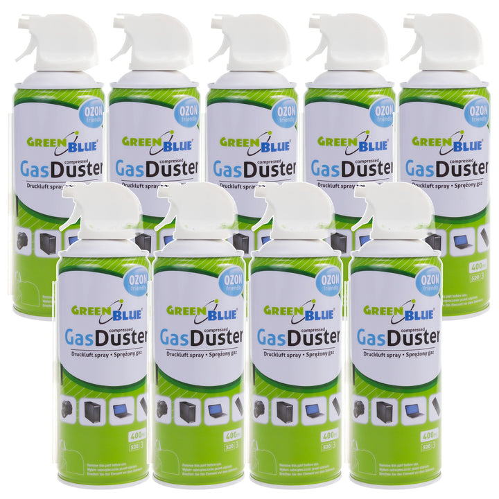 Tryckluft GreenBlue GB400 400ml pistolförstoftare - pistolspray, 9 st