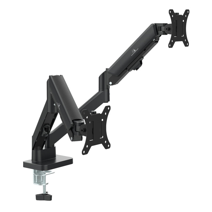 Fäste för 2 Maclean-skärmar, gasfjäder, 17"-32", 2-10 kg, svart, MC-134