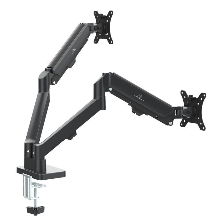 Fäste för 2 Maclean-skärmar, gasfjäder, 17"-32", 2-10 kg, svart, MC-134