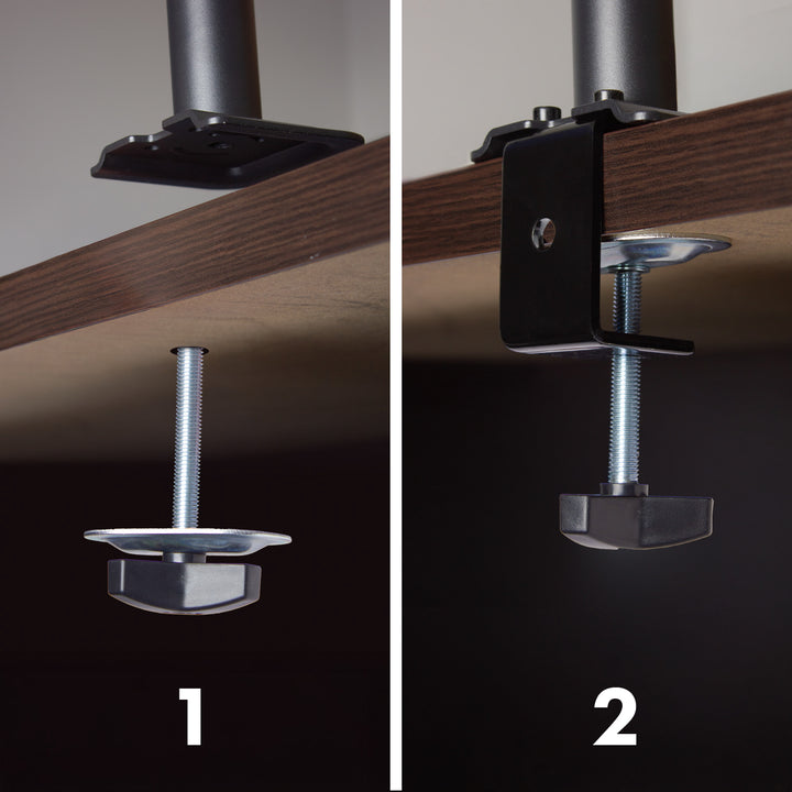 Maclean monitorfäste, gasfjäder, 17"-32", 2-10kg, svart, MC-135