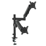Fäste för 2 Maclean-skärmar, gasfjäder, 17"-32", 2-10 kg, svart, MC-136