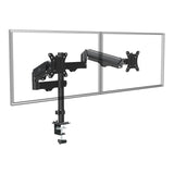 Fäste för 2 Maclean-skärmar, gasfjäder, 17"-32", 2-10 kg, svart, MC-136