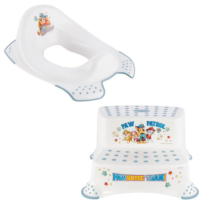 Psi Patrol halkskydd för toalettstol - Paw Patrol+ Psi Patrol halkskyddsplattform, Vit, Max 120kg