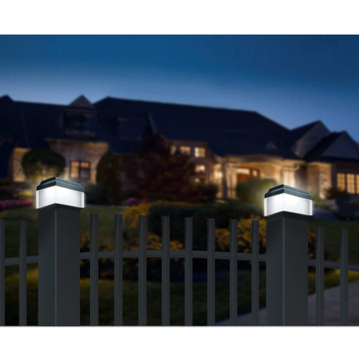 GreenBlue LED-solcellslampa, 80x80mm, kuvertskärm, GB127, 4 st