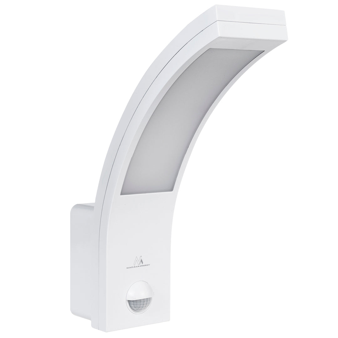 Maclean rörelsesensor LED-lampa, PIR rörelsesensor, vit, 10W, IP54, 750lm, neutralvit (4000K) MCE244 W