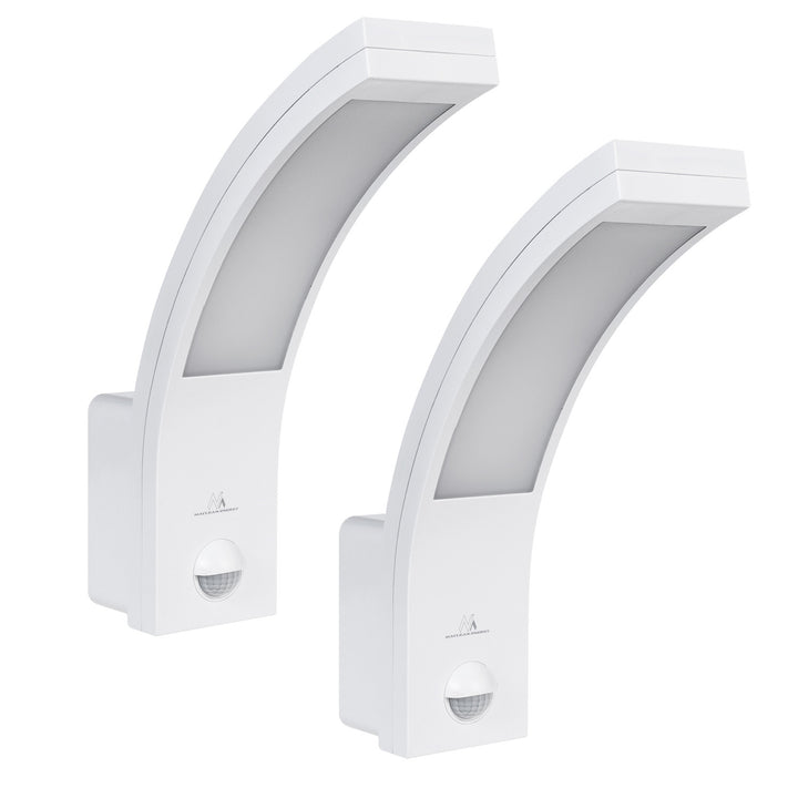 Maclean rörelsesensor LED-lampa, PIR rörelsesensor, vit, 10W, IP54, 750lm, neutralvit (4000K) MCE244 W