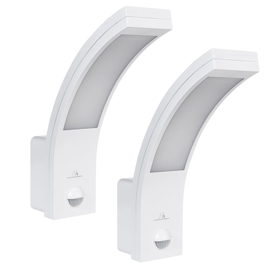 Maclean rörelsesensor LED-lampa, PIR rörelsesensor, vit, 10W, IP54, 750lm, neutralvit (4000K) MCE244 W