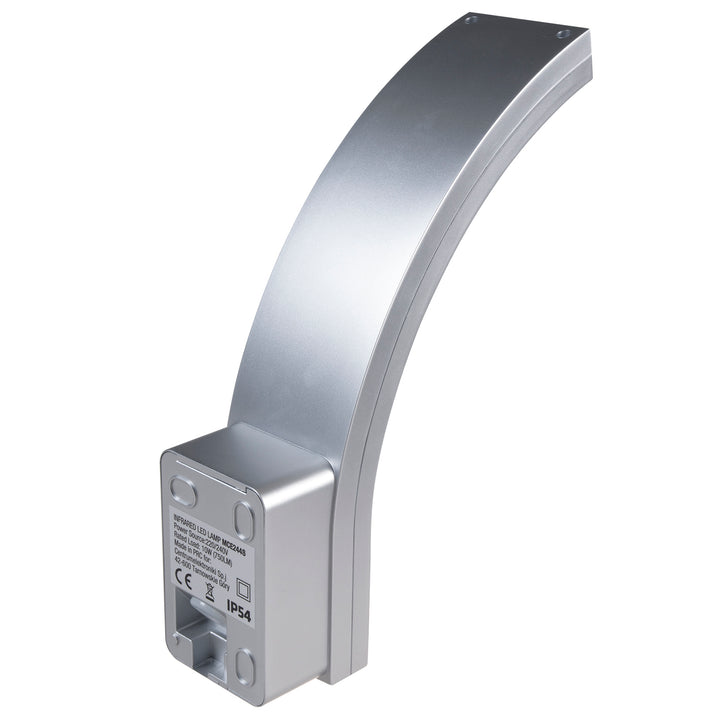 Maclean rörelsesensor LED-lampa, PIR rörelsesensor, silver, 10W, IP54, 750lm, neutralvit (4000K) MCE244 S, 2 st