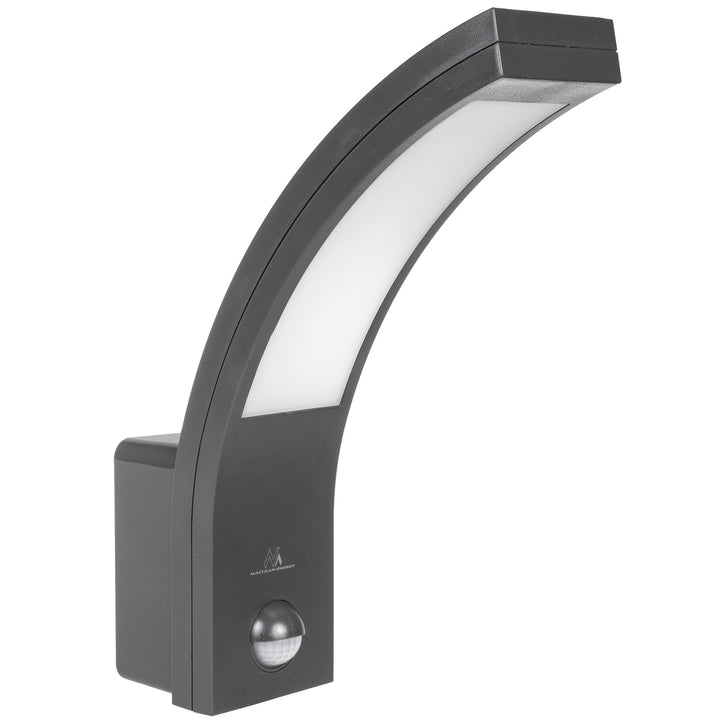 Maclean rörelsesensor LED-lampa, PIR rörelsesensor, grå, 10W, IP54, 750lm, neutralvit (4000K) MCE244 GR, 2 st