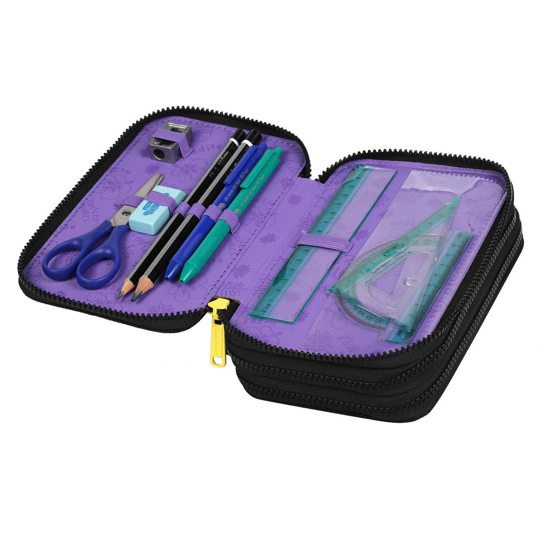 CoolPack pennfodral med tre fack och tillbehör JUMPER 3 STITCH