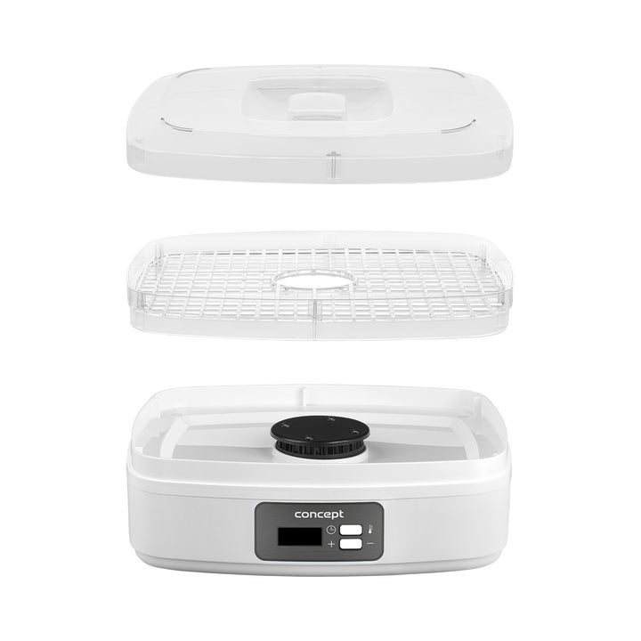 Svamp-, frukt- och örttork Concept, 260W, 6 siktar, timer, SO2080