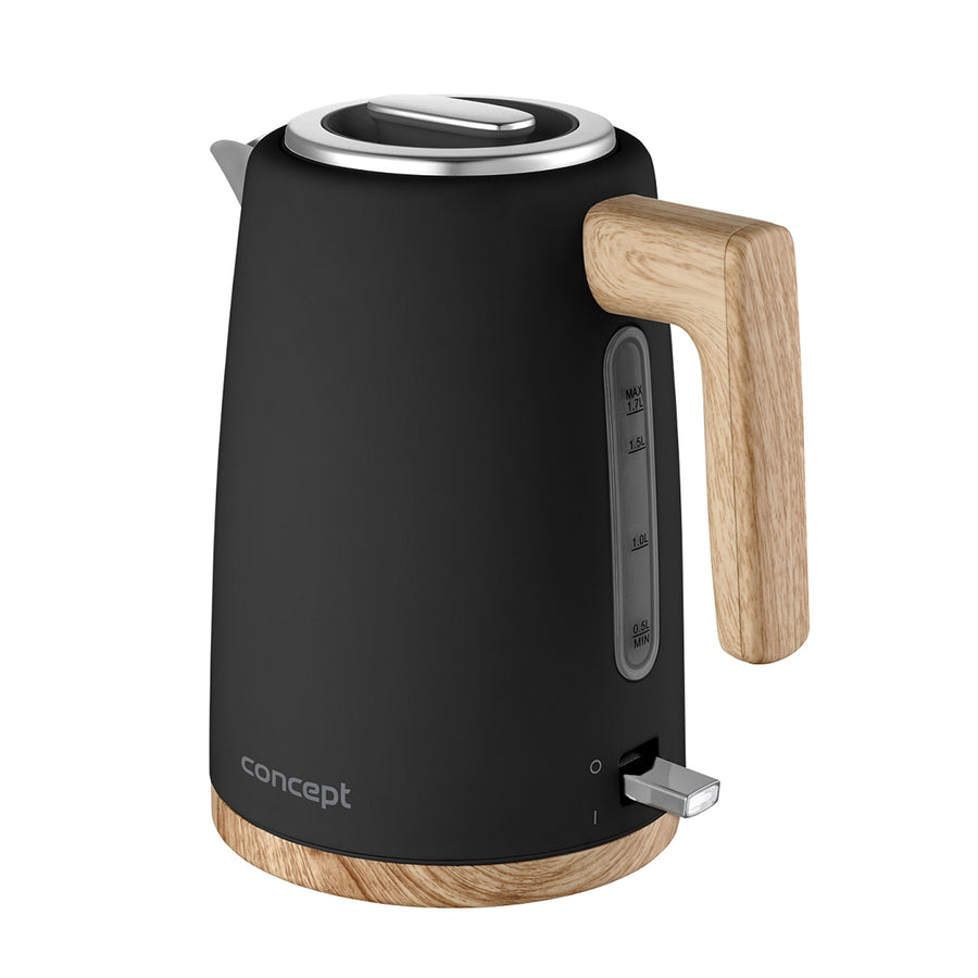 Concept ELWOOD vattenkokare, rostfritt stål, 1,7L, vattennivåindikator, RK3316