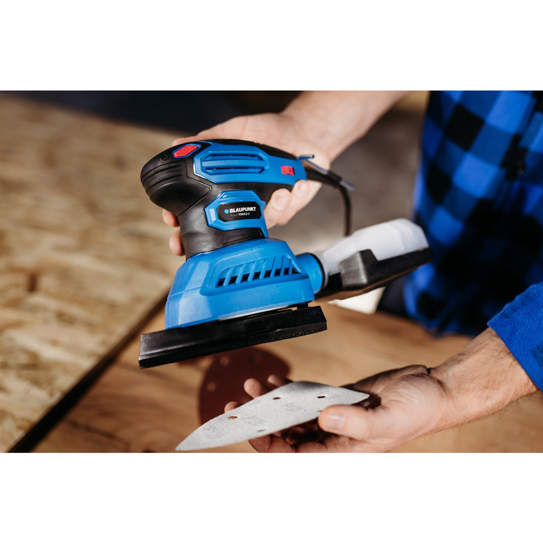 Blaupunkt slipmaskin, 300 W, utbytbara slipfötter, oscillerande diameter 1,8 mm, OS6010