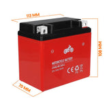 Lamex gelbatteri, motorcykel, 12V, 5Ah, LTX5L-BS
