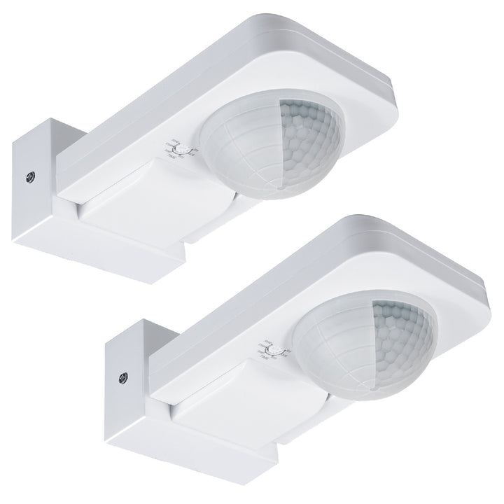 Maclean PIR-rörelsedetektor, infraröd, IP65, max 2000W, MCE243, 2 st
