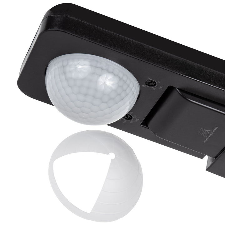 Maclean PIR-rörelsedetektor, infraröd, IP65, max 2000W, svart, MCE243 B, 2 st
