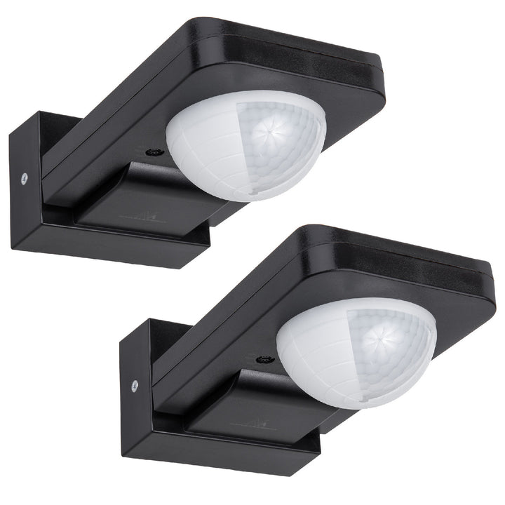 Maclean PIR-rörelsedetektor, infraröd, IP65, max 2000W, svart, MCE243 B, 2 st