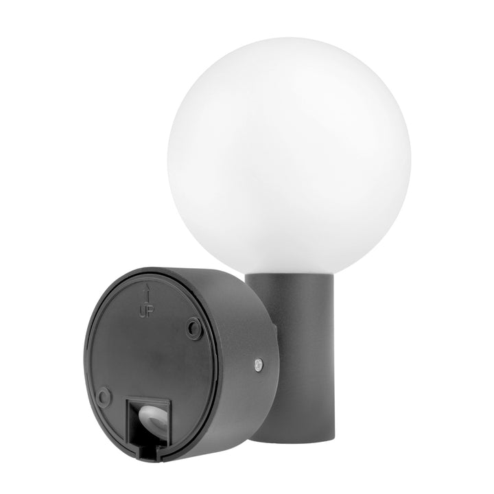 Maclean rörelsesensor LED-lampa, PIR rörelsesensor, grå, 15W, IP65, 1600lm, neutralvit (4000K) MCE515 GR, 2 st