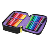 Skolryggsäck 19 L Coolpack Jerry DISNEY STITCH svart + CoolPack pennfodral med tre fack och tillbehör JUMPER 3 STITCH