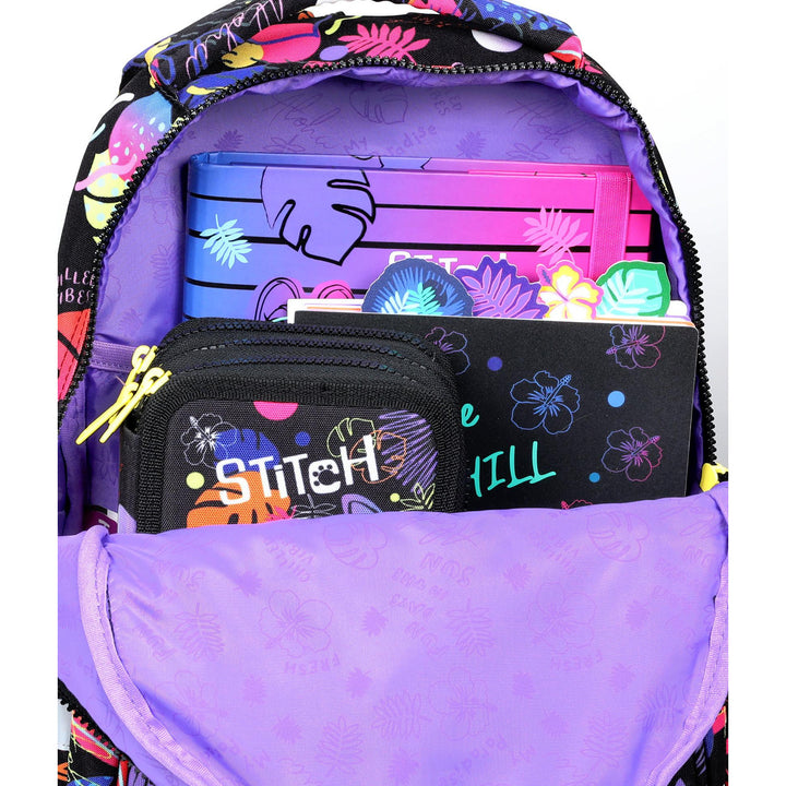 19 L Coolpack Jerry DISNEY STITCH skolryggsäck svart + Coolpack pennfodral, tvåfack, utrustat, Stitch, Jumper 2