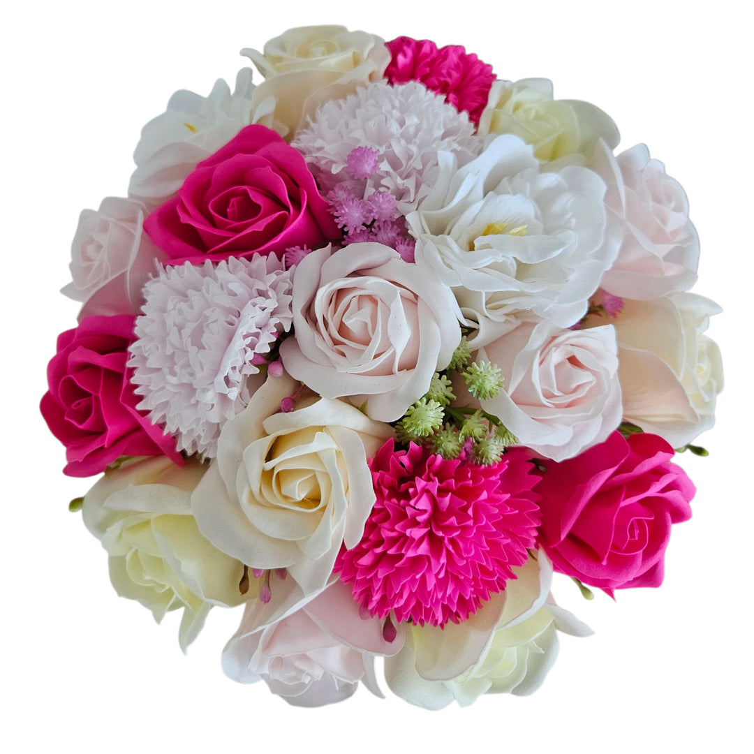 Blomlåda med tvålblommor - present tvålrosor, Damich