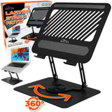 Justerbart, vridbart, ergonomiskt laptop-stativ 10-17, Media-Tech MT2662