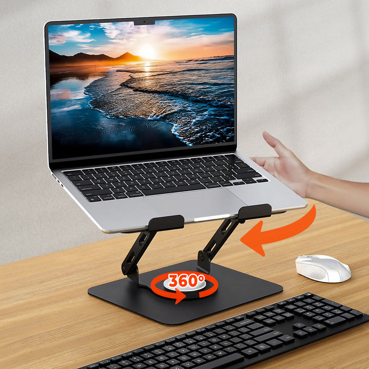 Justerbart, vridbart, ergonomiskt laptop-stativ 10-17, Media-Tech MT2662