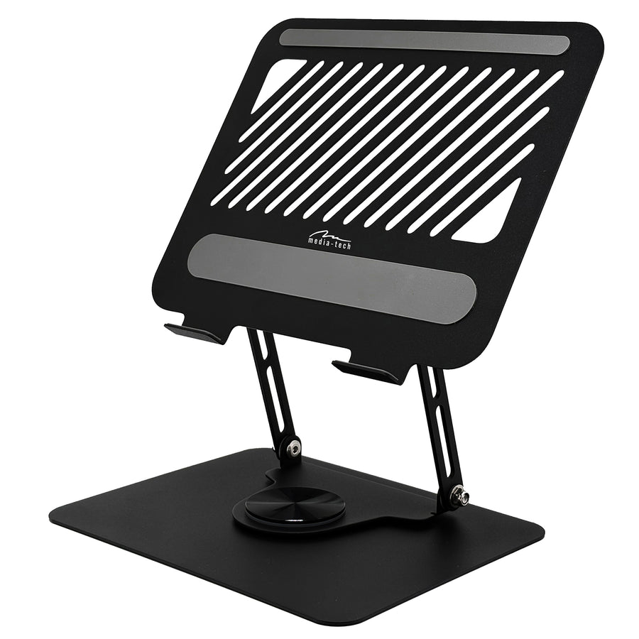 Justerbart, vridbart, ergonomiskt laptop-stativ 10-17, Media-Tech MT2662