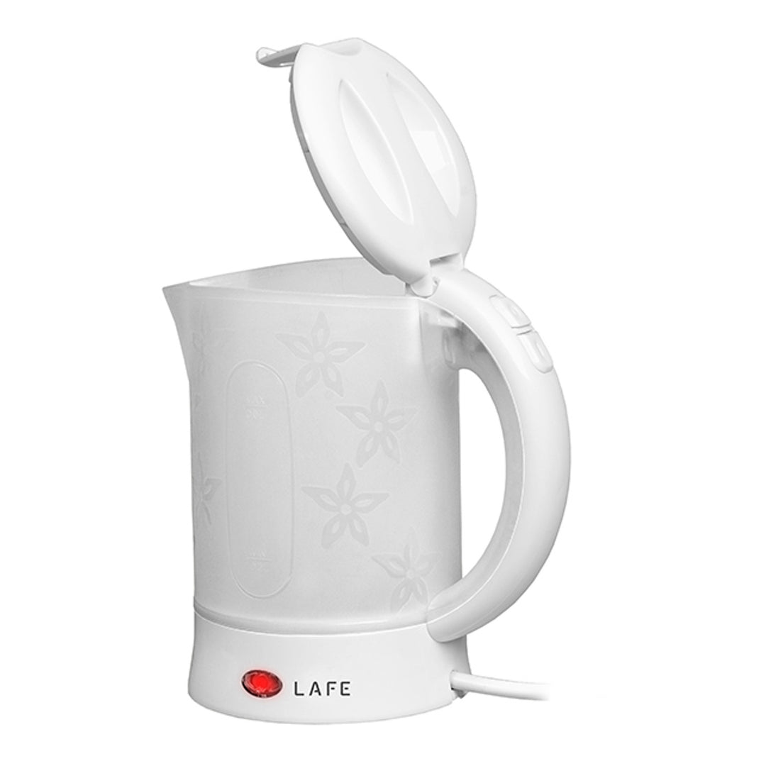 Lafe vattenkokare, turist, 600W, kapacitet 0,6l, 2 koppar, 2 skedar, vit, Scandi