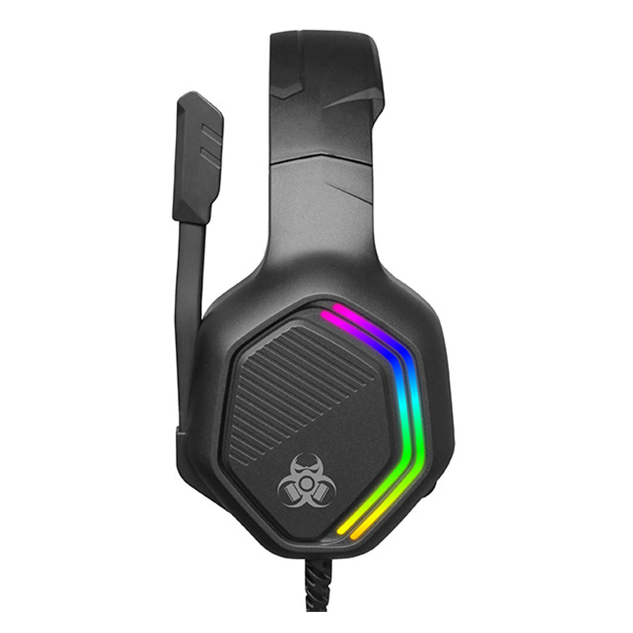 Tracer gaming-hörlurar, RGB-bakgrundsbelysning, vikbar mikrofon, Gamezone GZ X3