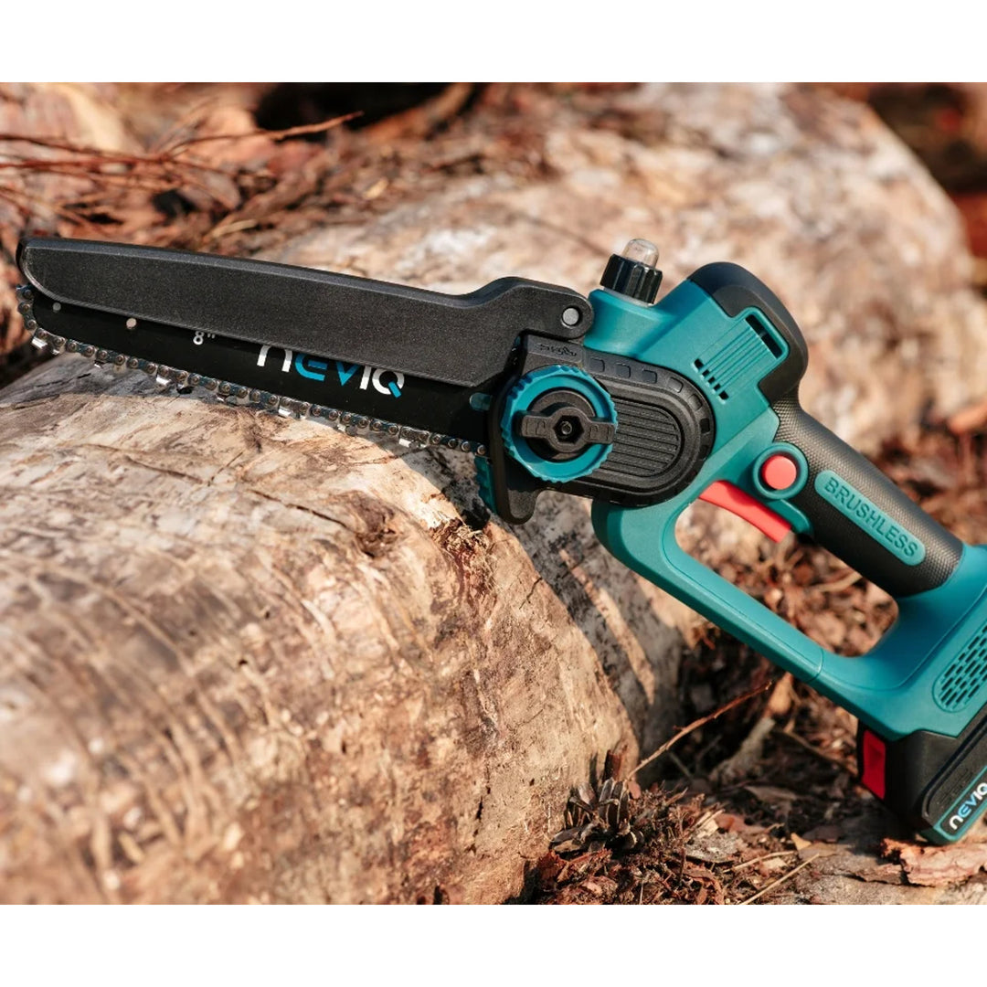 NEVIQ sladdlös kedjesåg, 8'' svärd, 500W, borstlös motor, LX8303