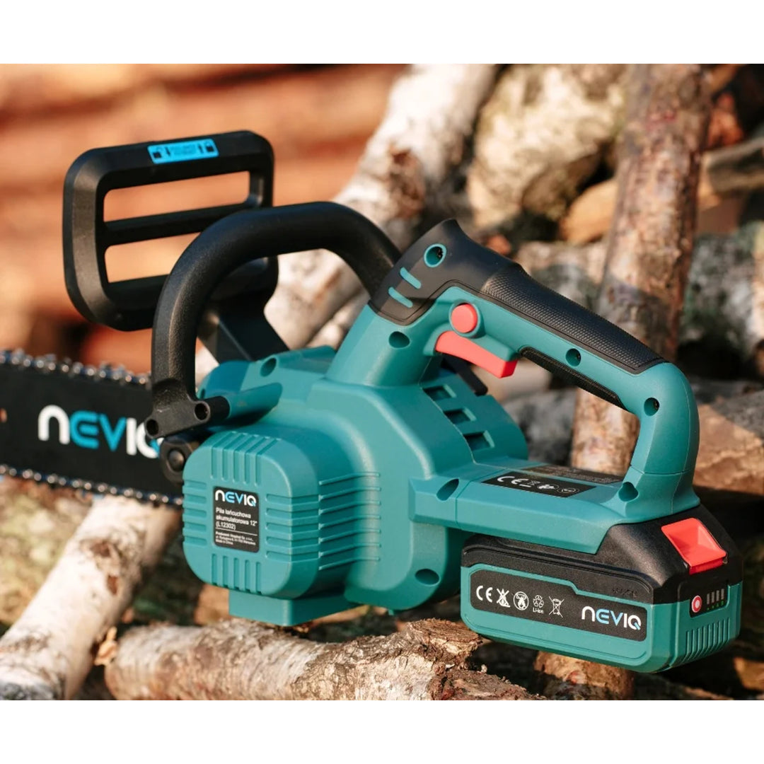 NEVIQ sladdlös kedjesåg, 12'' svärd, 1000W, borstlös motor, L12302