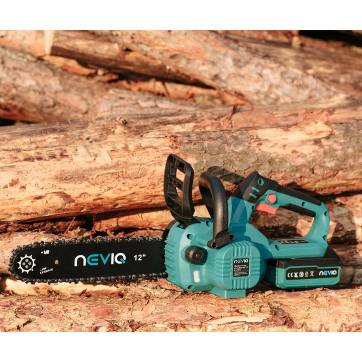 NEVIQ sladdlös kedjesåg, 12'' svärd, 1000W, borstlös motor, L12302