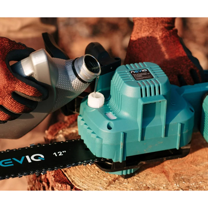 NEVIQ sladdlös kedjesåg, 12'' svärd, 1000W, borstlös motor, L12302