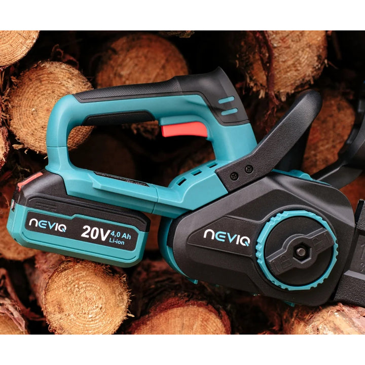 NEVIQ sladdlös kedjesåg, 12'' svärd, 1000W, borstlös motor, L12302