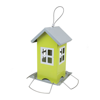 Matare i metall - litet hus, mått: bredd 20,5 cm, höjd 19,5 cm, Greenmill GR2028