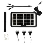 Verna multifunktionell solcellslampa, 6in1, powerbank, solpanel, lampa, LED-lampor, högtalare+radio, Tur000008