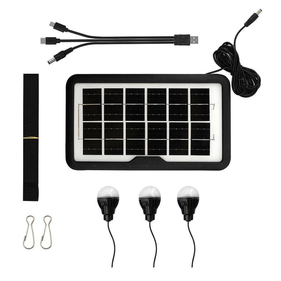 Verna multifunktionell solcellslampa, 6in1, powerbank, solpanel, lampa, LED-lampor, högtalare+radio, Tur000008