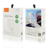 VIDVIE nätladdare, 3A, 65W, 2x USB-C, 1x USB, USB-C/Iphone-kabel, PLE262
